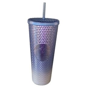 Starbucks 2023 Blue Silver Icicle Ombre Bling Studded Venti 24 Oz Tumbler